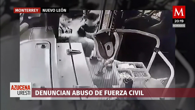Chofer de transporte público en Nuevo León denuncia abusos de elementos de la Fuerza Civil