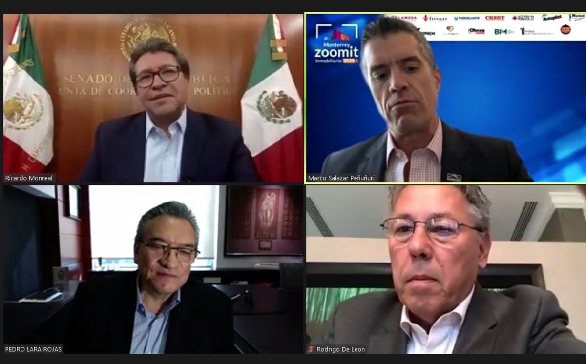El coordinador de Morena participó en un foro sobre el futro del sector inmobiliario. (Canadevi)