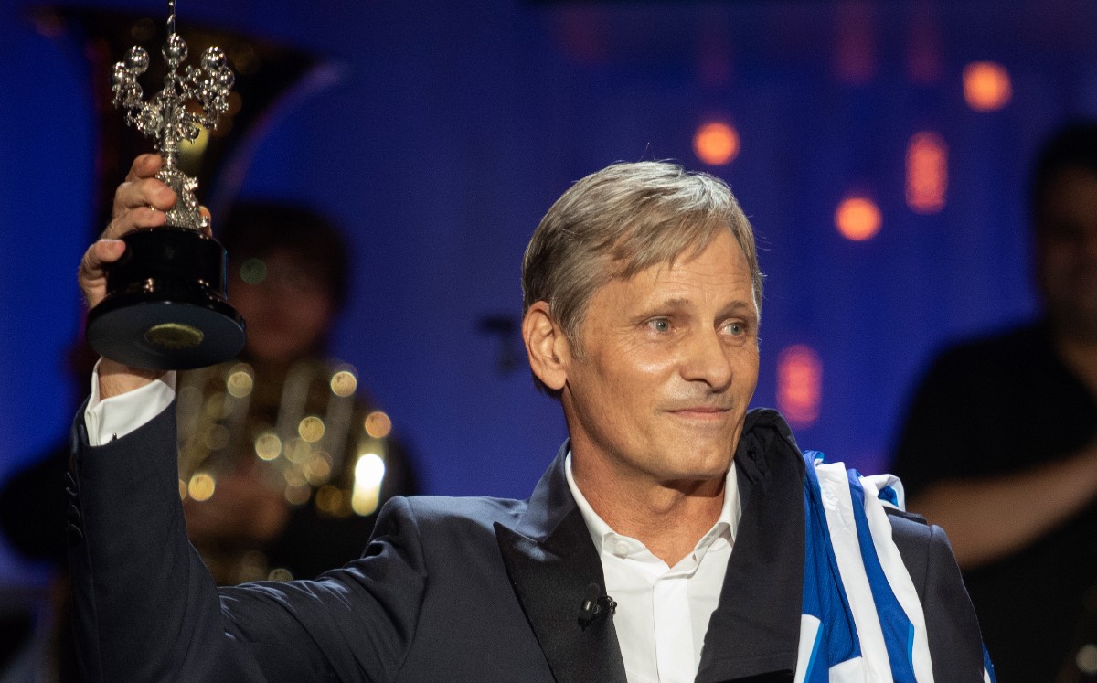 Viggo Mortensen recibe el premio Donostia en Festival de San Sebastián (AFP).