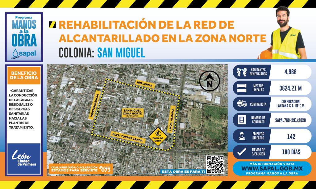 Beneficiarán más de 8 mil con rehabilitación sanitaria, en San Miguel
