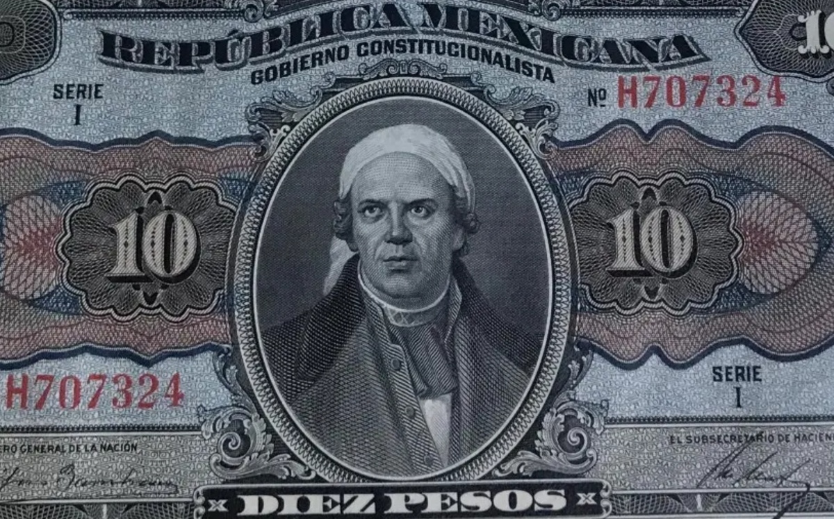 Billete de 10 pesos de Los Infalsificables, con Morelos. (Especial)