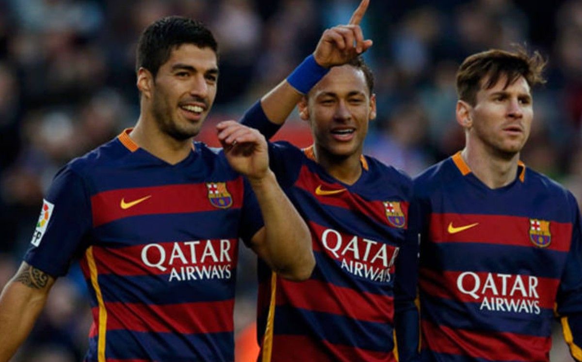 Lionel Messi, Luis Suárez y Neymar (Reuters)