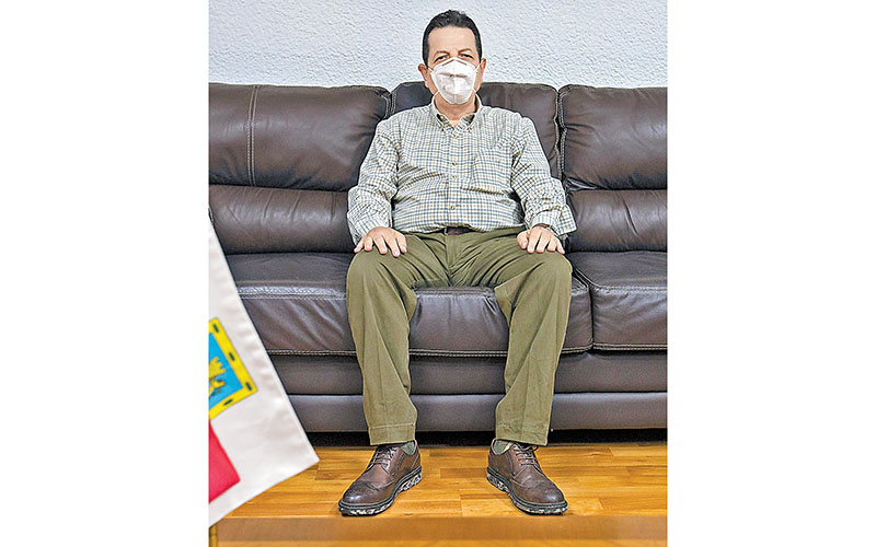 Caballo árabe, el animal favorito del funcionario. (Jesús Quintanar)