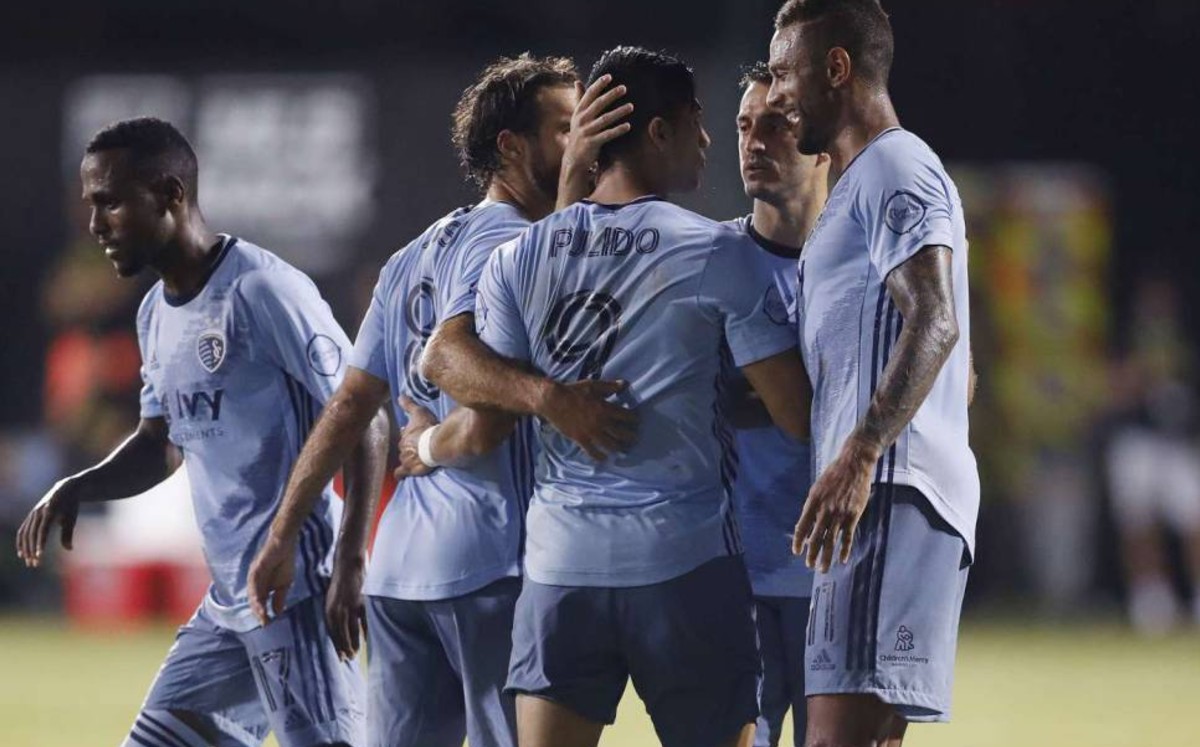 Jugadores del Sporting Kansas City (AFP)