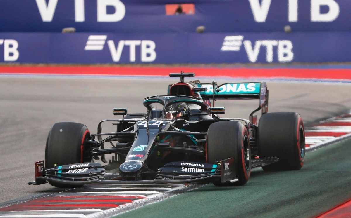 Lewis Hamilton durante el GP de Rusia (Reuters)