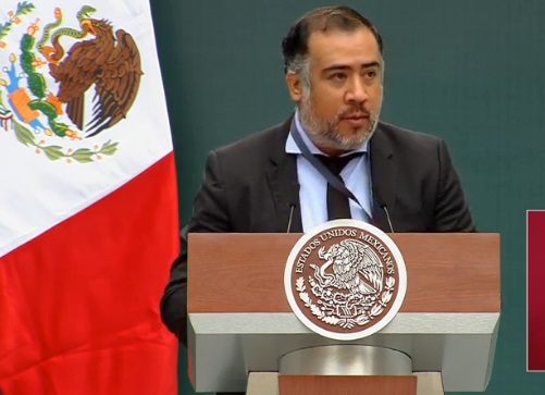 Omar Gómez Trejo, en Palacio Nacional.