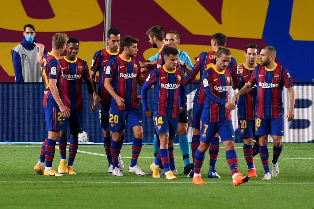 Barcelona venció al Villarreal en el Camp Nou (AFP)