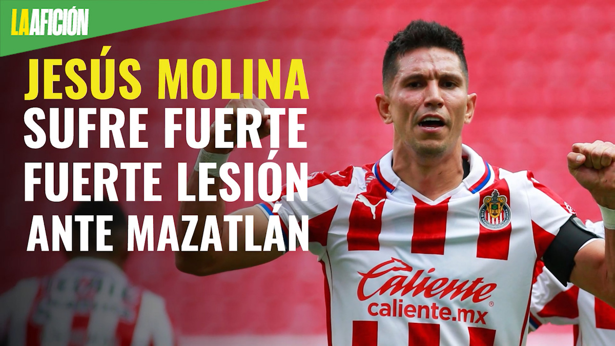 Jesús Molina sufre fuerte lesión ante Mazatlán y sale entre lágrimas