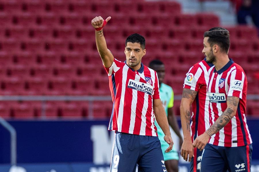 Luis Suárez se estrenó como goleador con el Atlético de Madrid (EFE)
