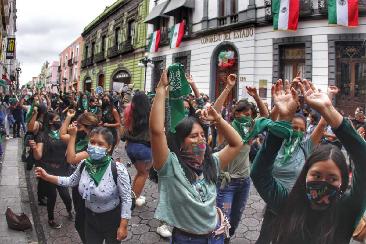 Colectivos feministas se manifestaron en el Congreso (Melanie Torres)