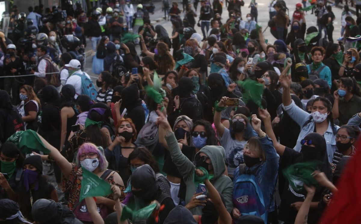Las movilizaron comenzaron aproximadamente a las 14:00 horas. (Ariana Pérez)