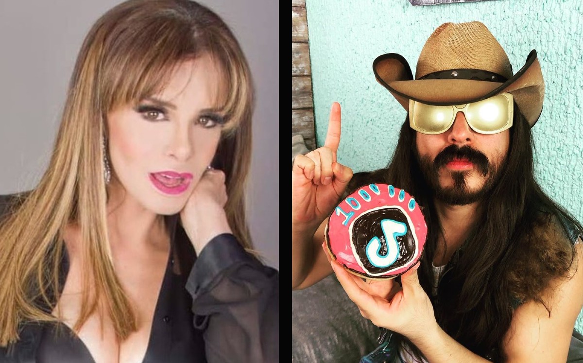 Lucía Méndez cachetea a 'Rey Grupero' porque le robó un beso. (Instagram)