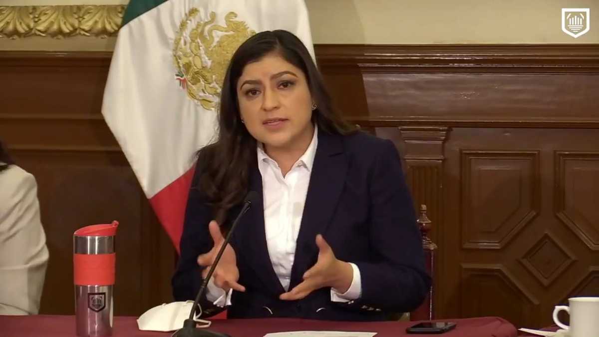 Conferencia de prensa de forma virtual de la presidenta municipal, Claudia Rivera. (Especial)