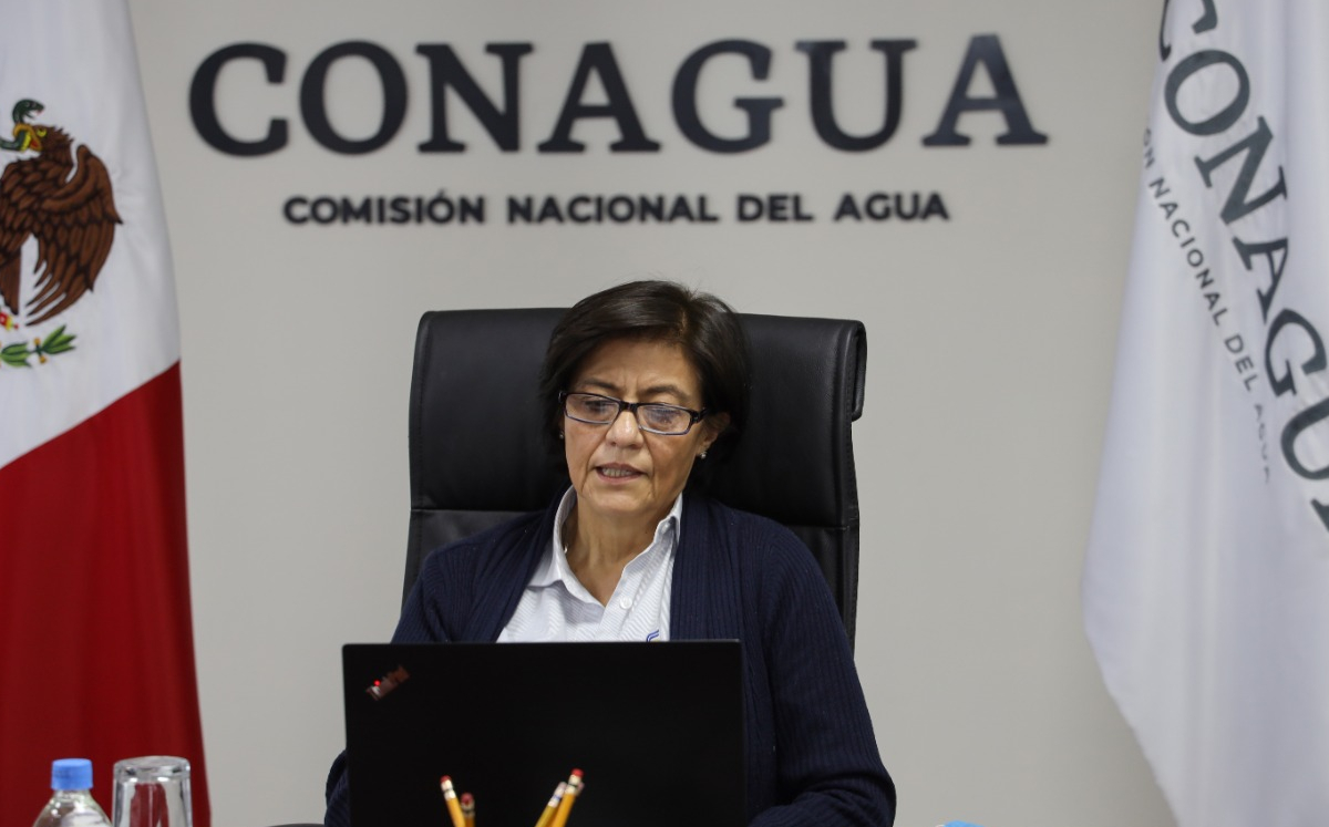 La directora de la Comisión Nacional del Agua (Conagua), Blanca Jiménez Cisneros. (@CNPC_MX)