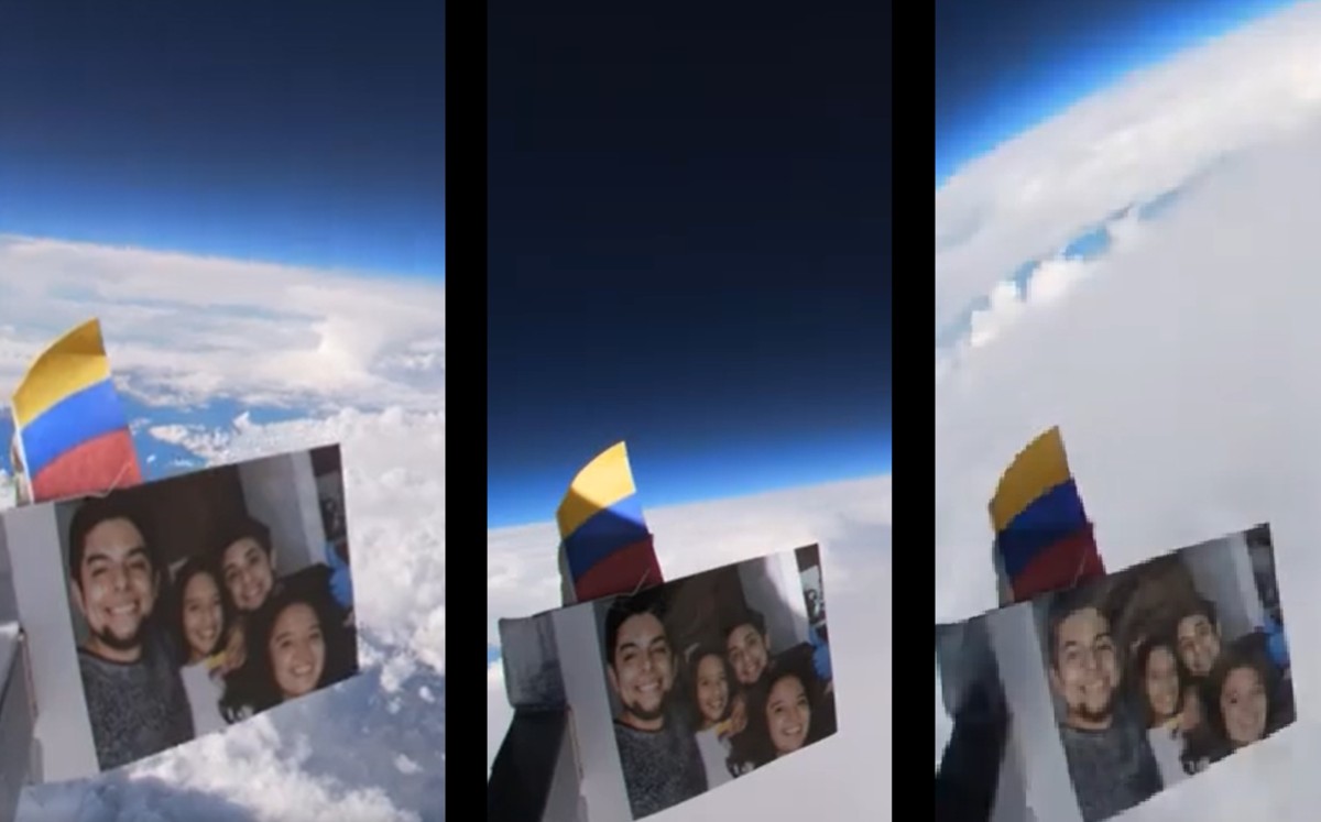 Influencer realiza impresionante experimento; captura la Tierra desde el espacio. (Captura)