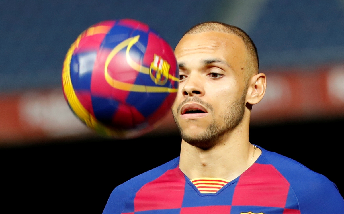 Martin Braithwaite, delantero del Barcelona (Reuters)