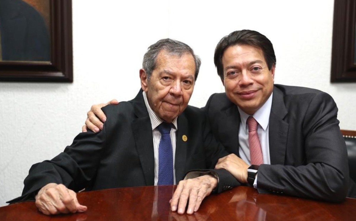 Porfirio Muñoz Ledo y Mario Delgado aspiran a la dirigencia nacional de Morena.  (@mario_delgado)