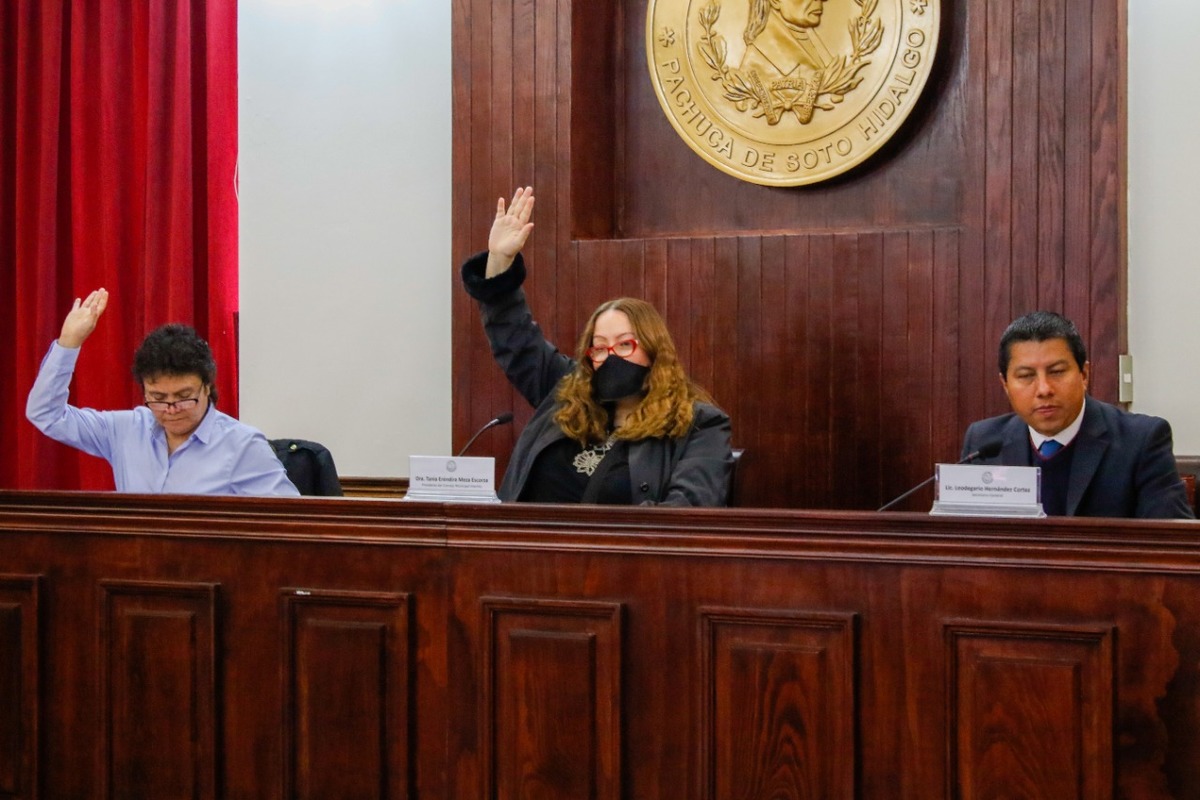 Tania Meza, preside tal Concejo Municipal de Pachuca. (Cortesía)