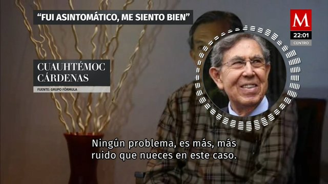 Cuauhtémoc Cárdenas reaparece tras contagiarse de covid-19