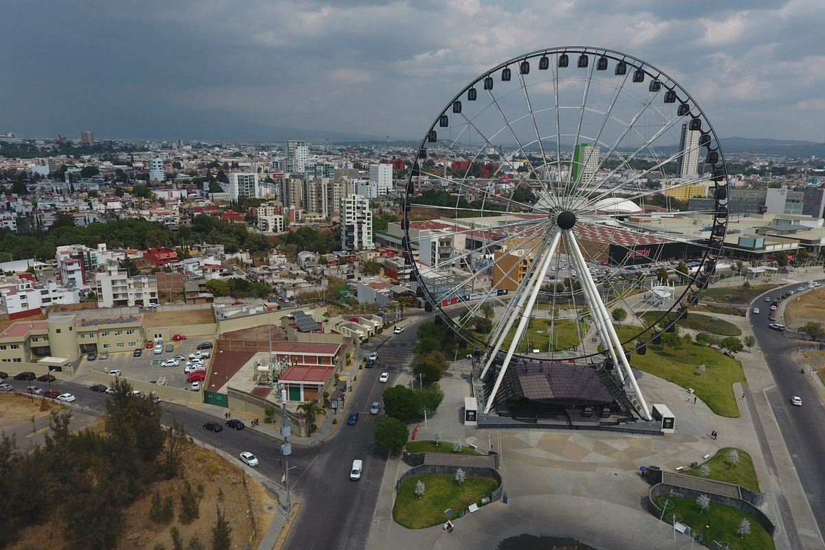 Vista aérea de la Estrella de Puebla. (Agencia Enfoque)