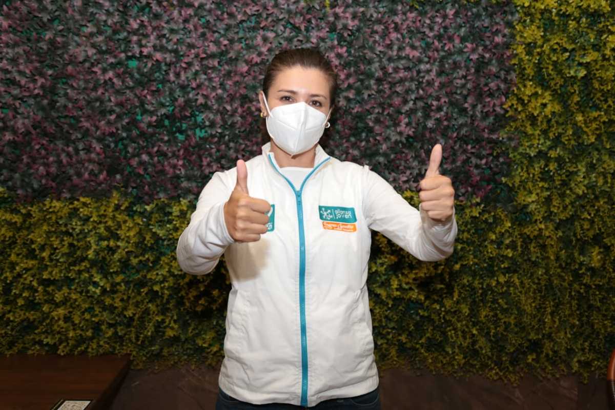 Darina Márquez, candidata del PNAH a la presidencia municipal de Pachuca.