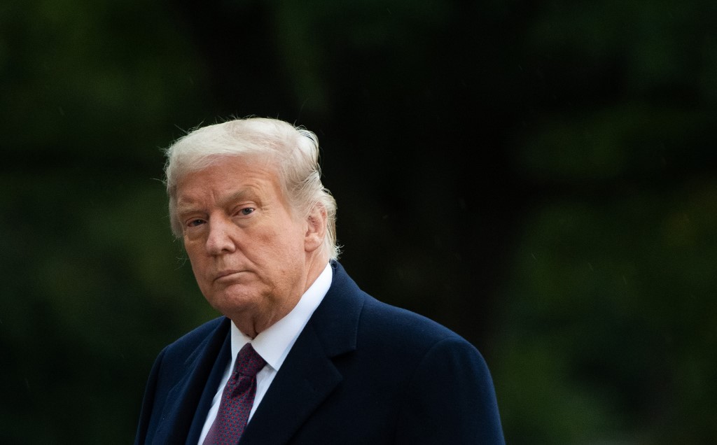 Donald Trump dio positivo a Covid-19 este 2 de octubre junto a su esposa Melania. (AFP)