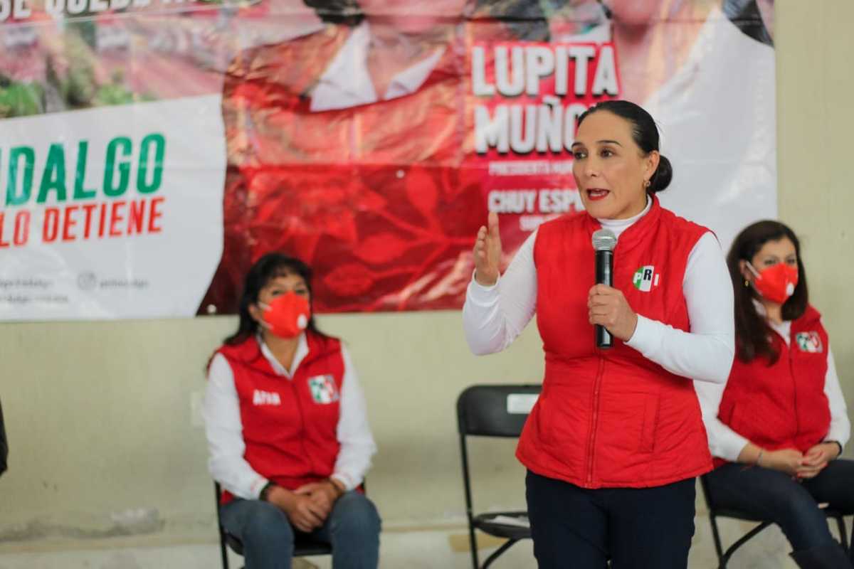 Erika Rodríguez durante campaña de Guadalupe Muñoz. (Cortesía)
