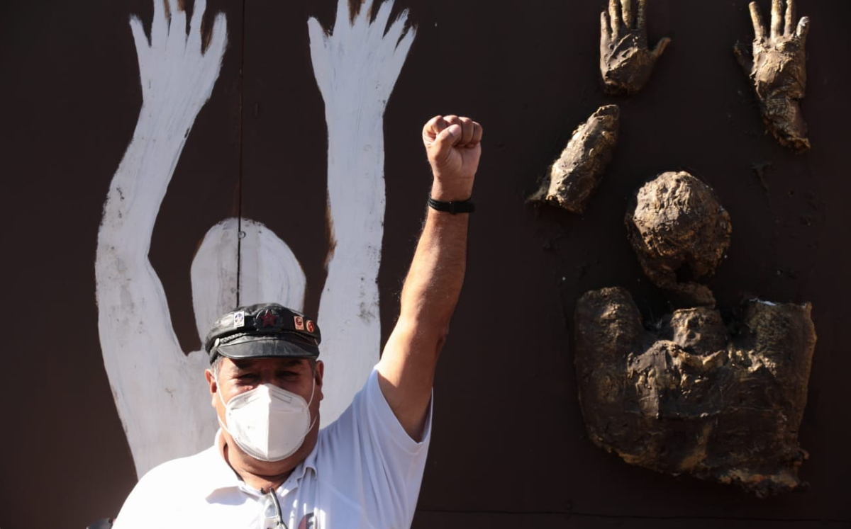 Hoy se llevó a cabo una ceremonia en memoria de la matanza en Tlatelolco. (Jesús Quintanar)
