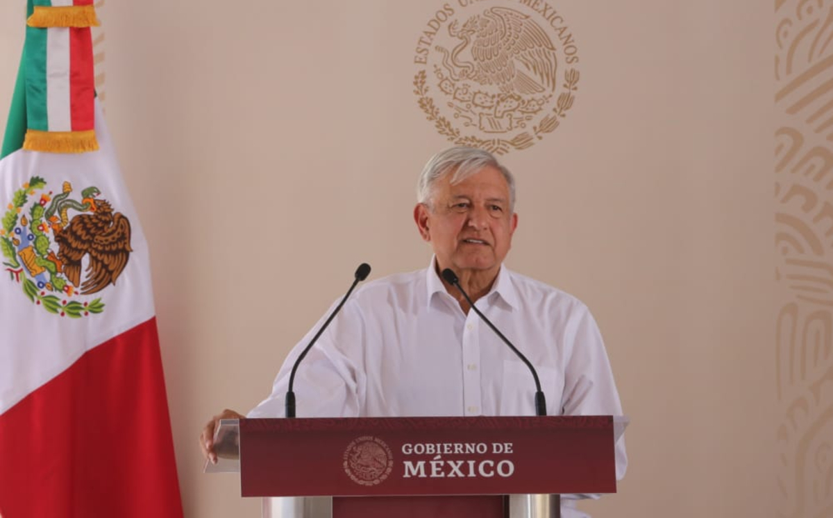 El Presidente durante su conferencia en Ciudad Juárez. (Javier Ríos)