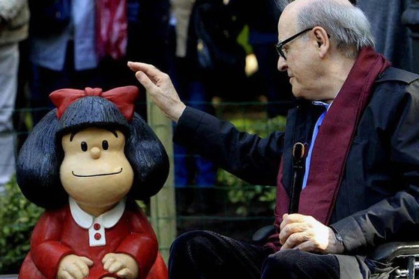 Quino con Mafalda