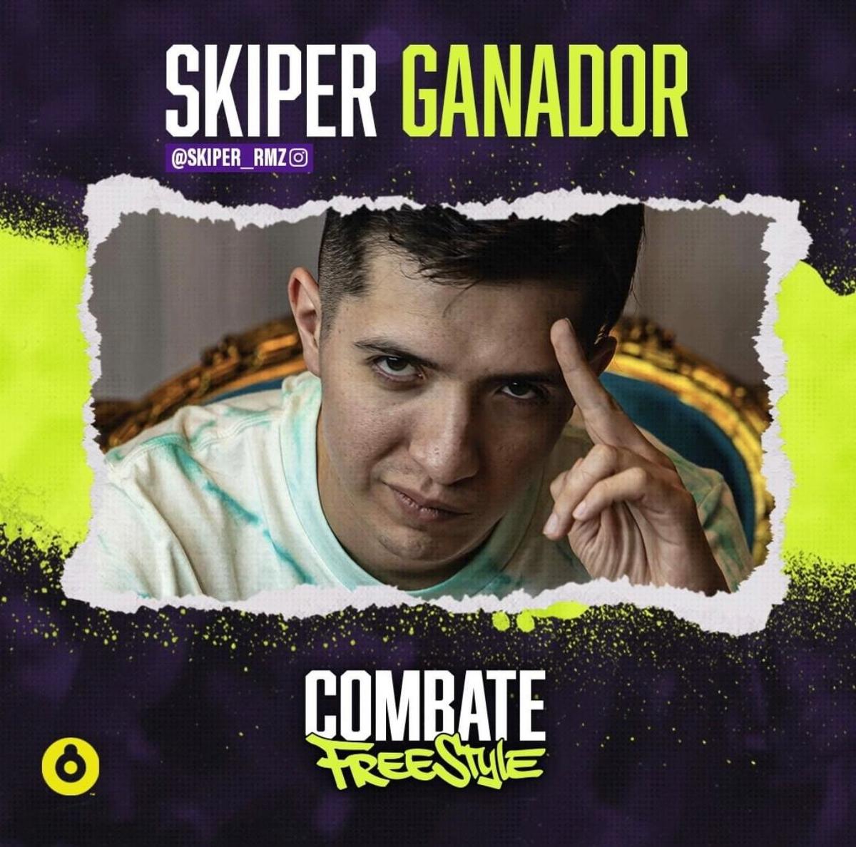 Skiper ganó la segunda edición de Combate Freestyle con 8 victorias en la bolsa (ESPECIAL).