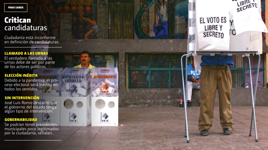 Estiman participación ciudadana en las elecciones municipales del 40 por ciento. (Jorge Sánchez)