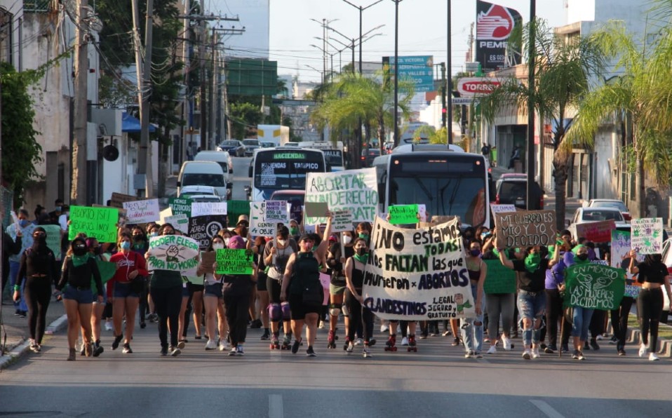 Marcha a favor del aborto legal en Tamaulipas | Fotos: Yazmín Sánchez
