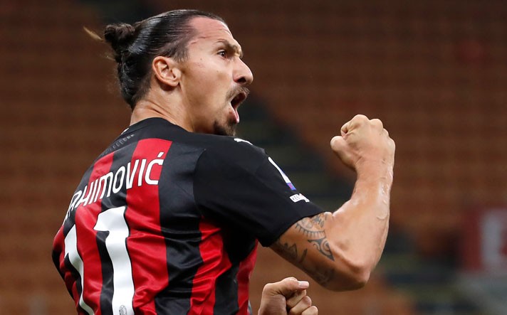 Zlatan Ibrahimovic, jugador del AC Milan (AP)