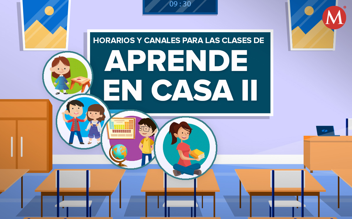 Horarios del Aprende en Casa II de la semana 6.