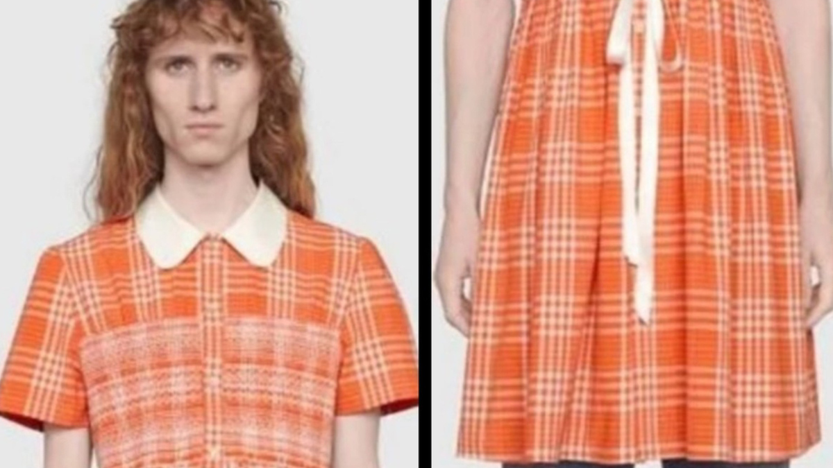 'Gucci' lanza polémico vestido para hombres