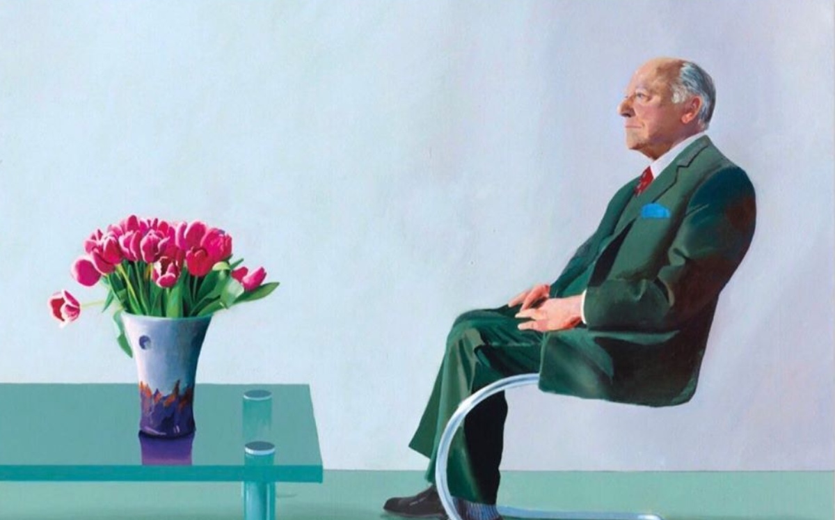'Retrato de Sir David Webster' de Hockney. (Instagram)