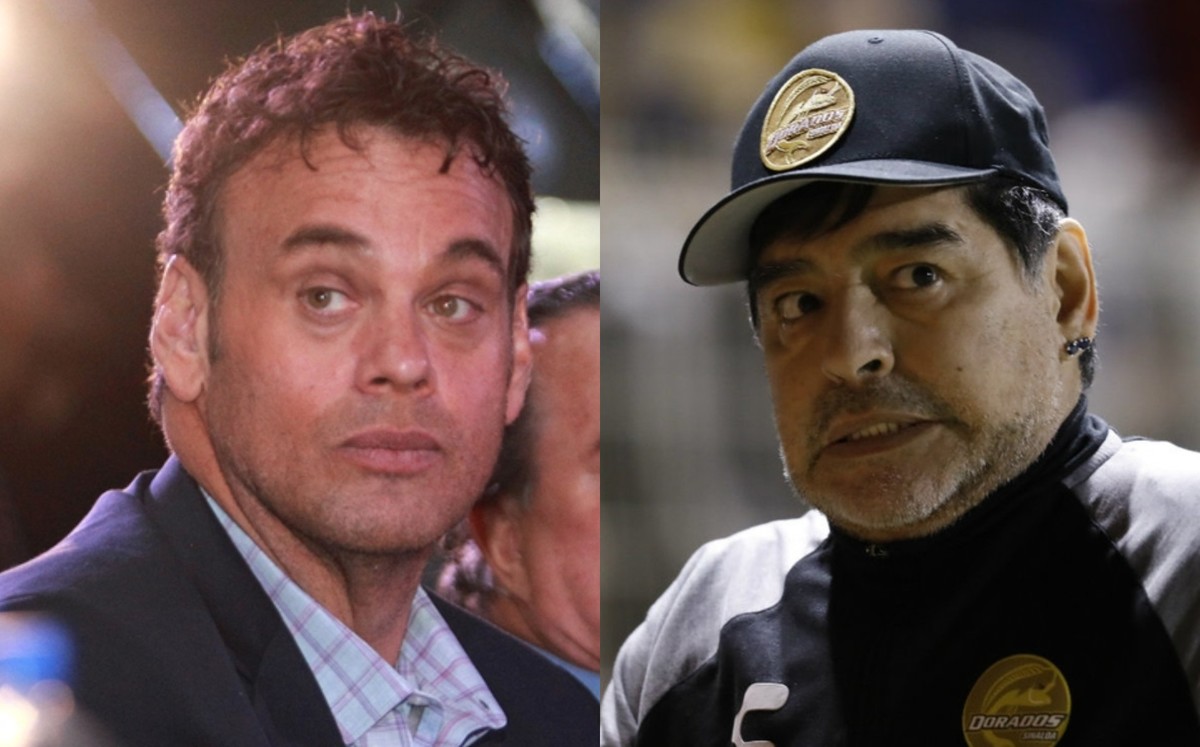 David Faitelson y Maradona, ex entrenador de Dorados (Imago7)