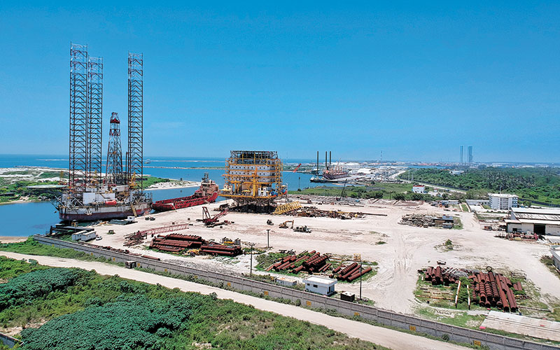 Construcción de la nueva refinería en Tabasco. (Omar Franco)