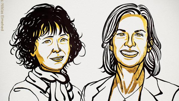 os mujeres genetistas de Francia y EU ganan el Nobel de Química. (Twitter)