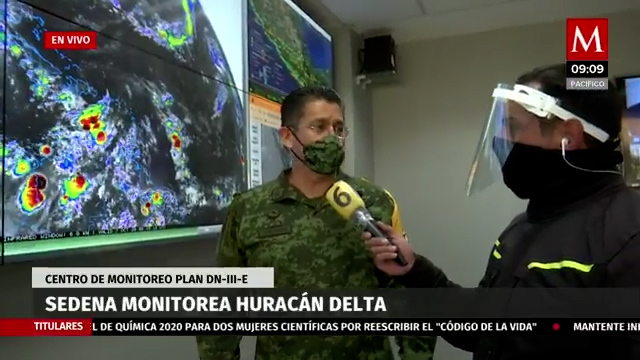 Sedena monitorea huracán 'Delta'