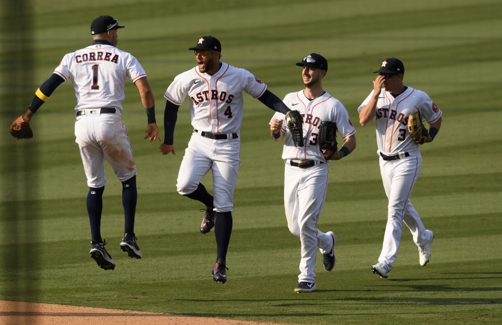 Los Astros de Houston alcanzaron la Final de la Liga Americana (AFP)