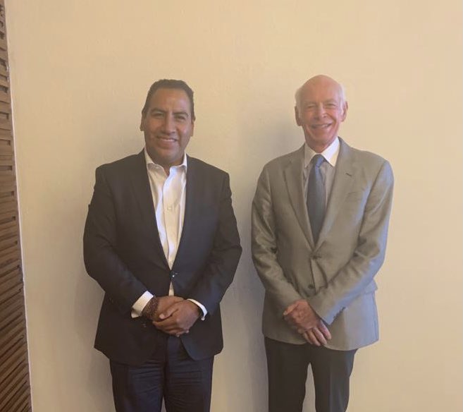 Eduardo Ramírez, presidente del Senado y Luis Niño de Rivera, presidente de la ABM (Especial)