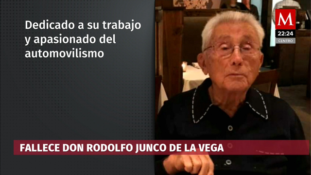 Fallece don Rodolfo Junco de la Vega Gómez