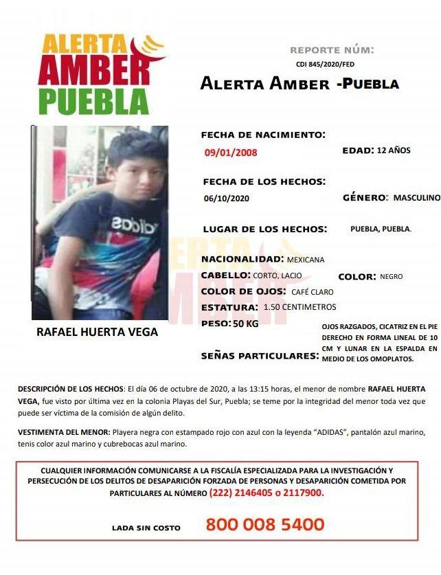 FGE activa Alerta Amber para localizar a menor de edad. (Especial)