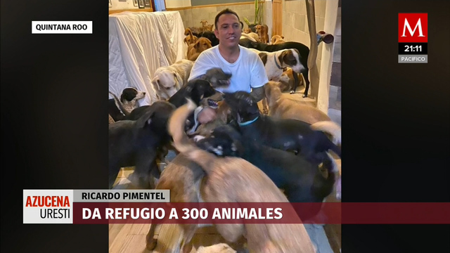 El joven Ricardo Pimentel salió a las calles a rescatar animales tras el paso del huracán Delta