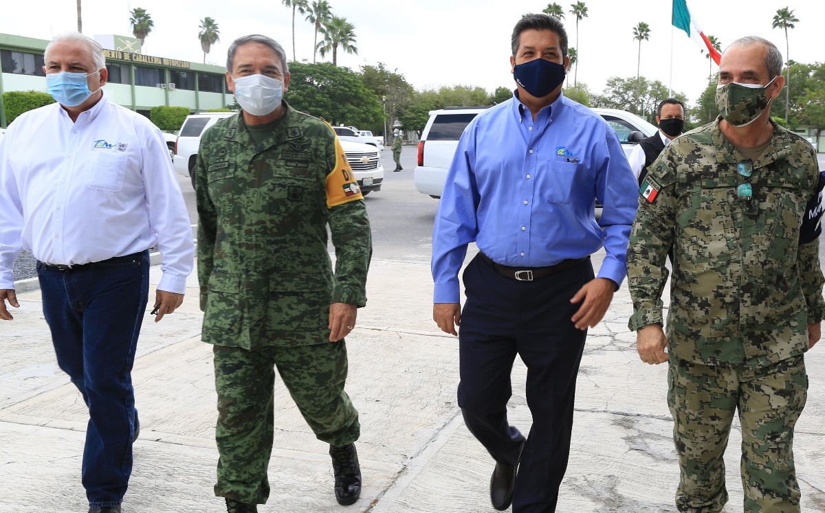 Francisco García Cabeza de Vaca presidió reunión de Seguridad en Reynosa. (Cortesía)