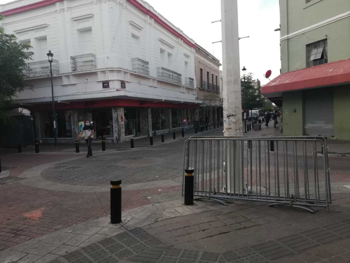 Uno de los puntos del Centro de Guadalajara donde se anunció un filtro sanitario (Milenio)
