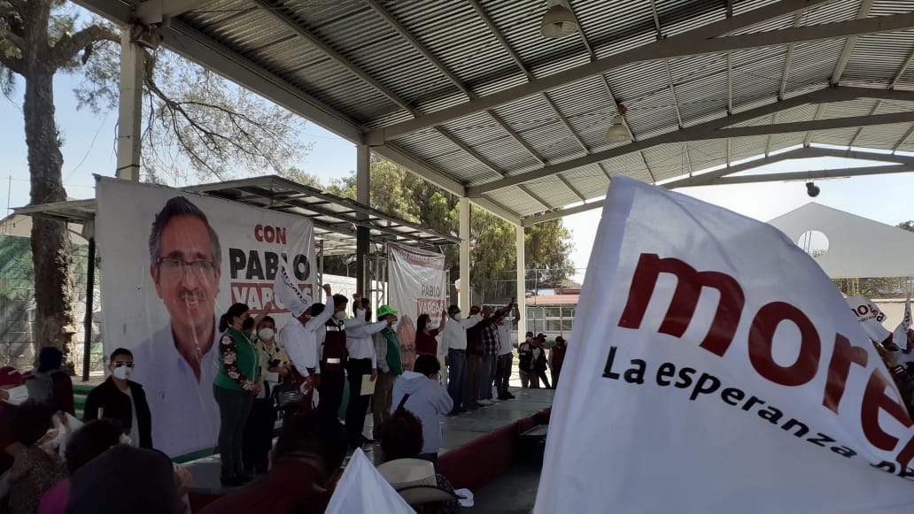 Cierre de campaña de Pablo Vargas en la colonia Cubitos. (Teodoro Santos)