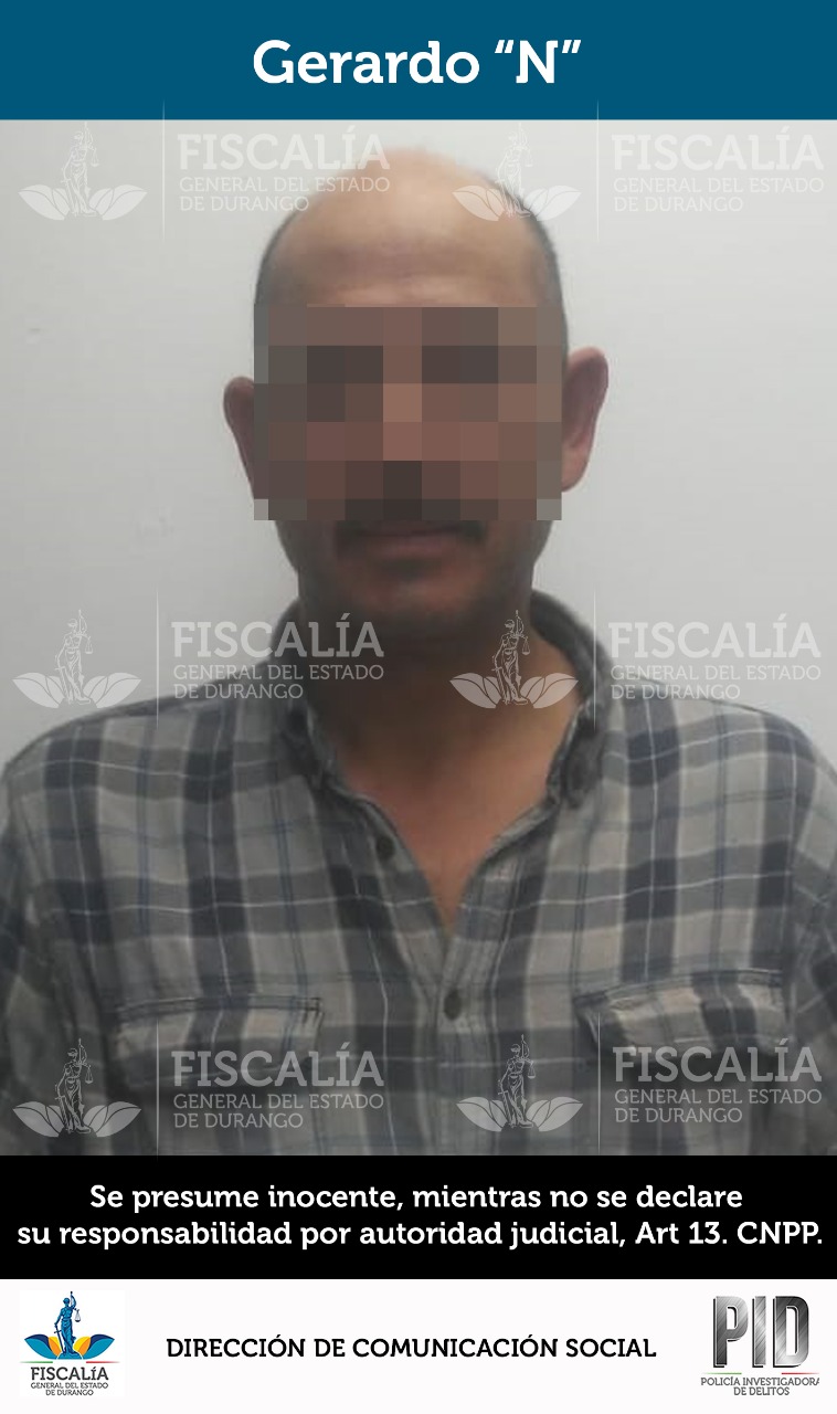 La Dirección de Comunicación Social de la FGED dio a conocer que se trata de Gerardo “N”. (Especial)